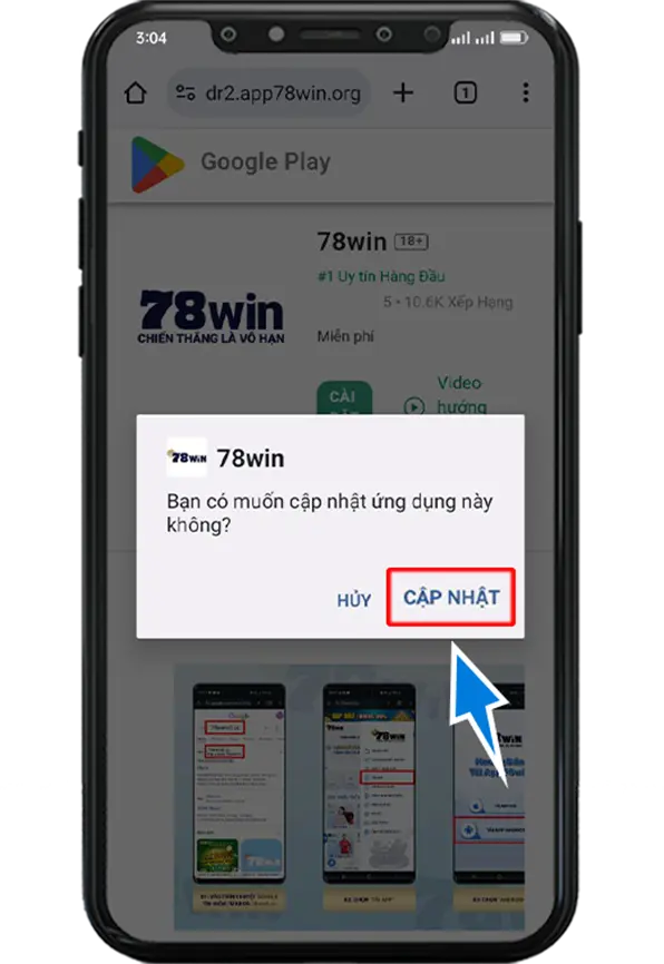 Bước 4 : Chọn Cập Nhật